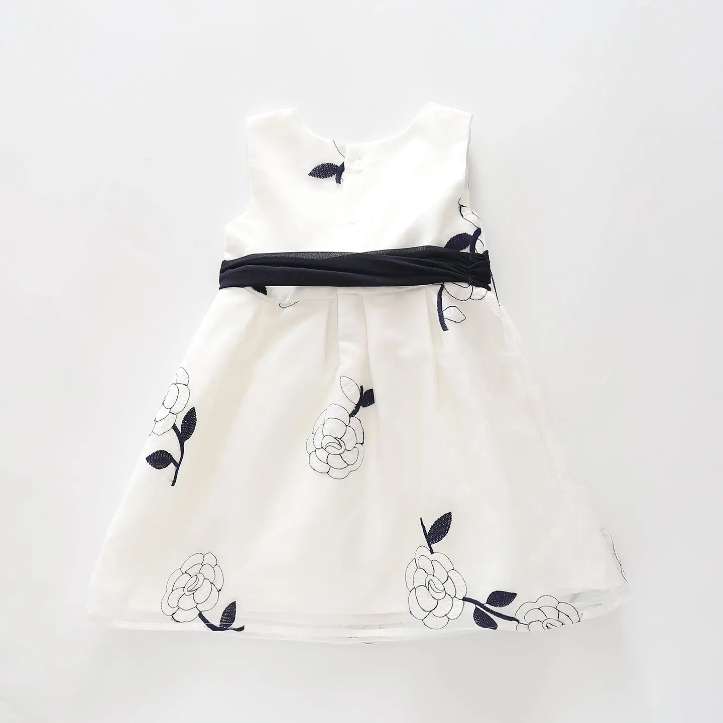 Girls Navy Rose Party Dress Ollies Place