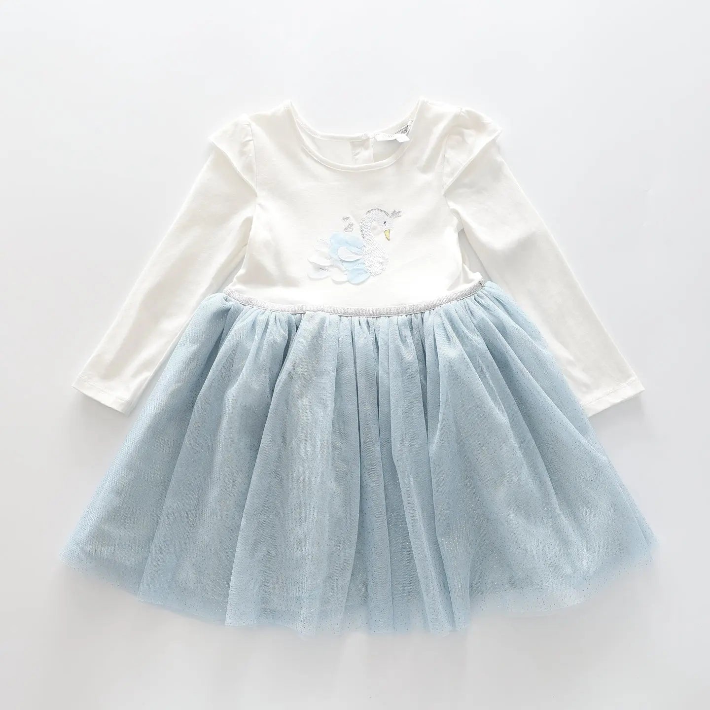 Girls Pale Blue Tulle Tutu Party Dress Ollies Place