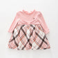 Girls Pink Check Dress Ollies Place
