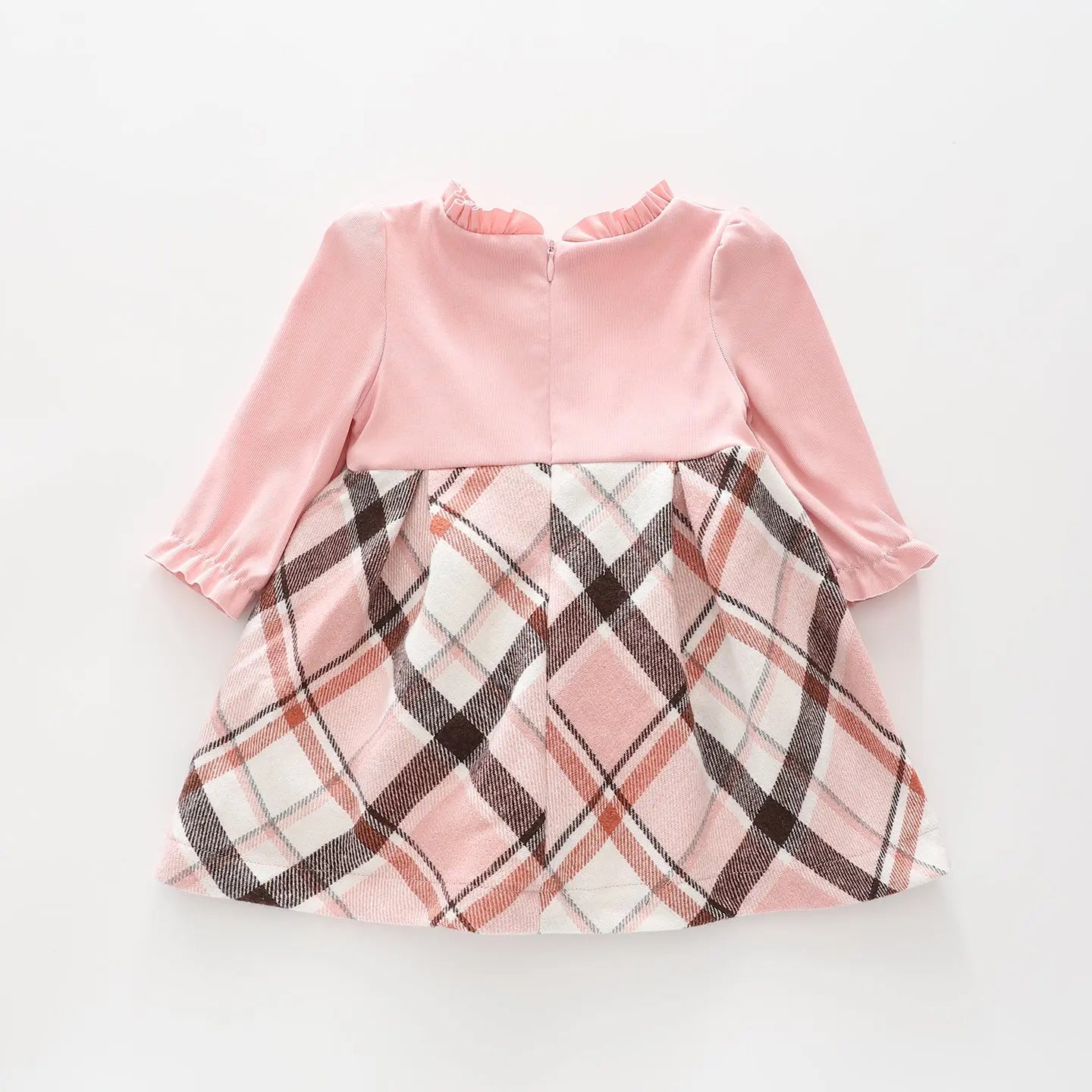 Girls Pink Check Dress Ollies Place