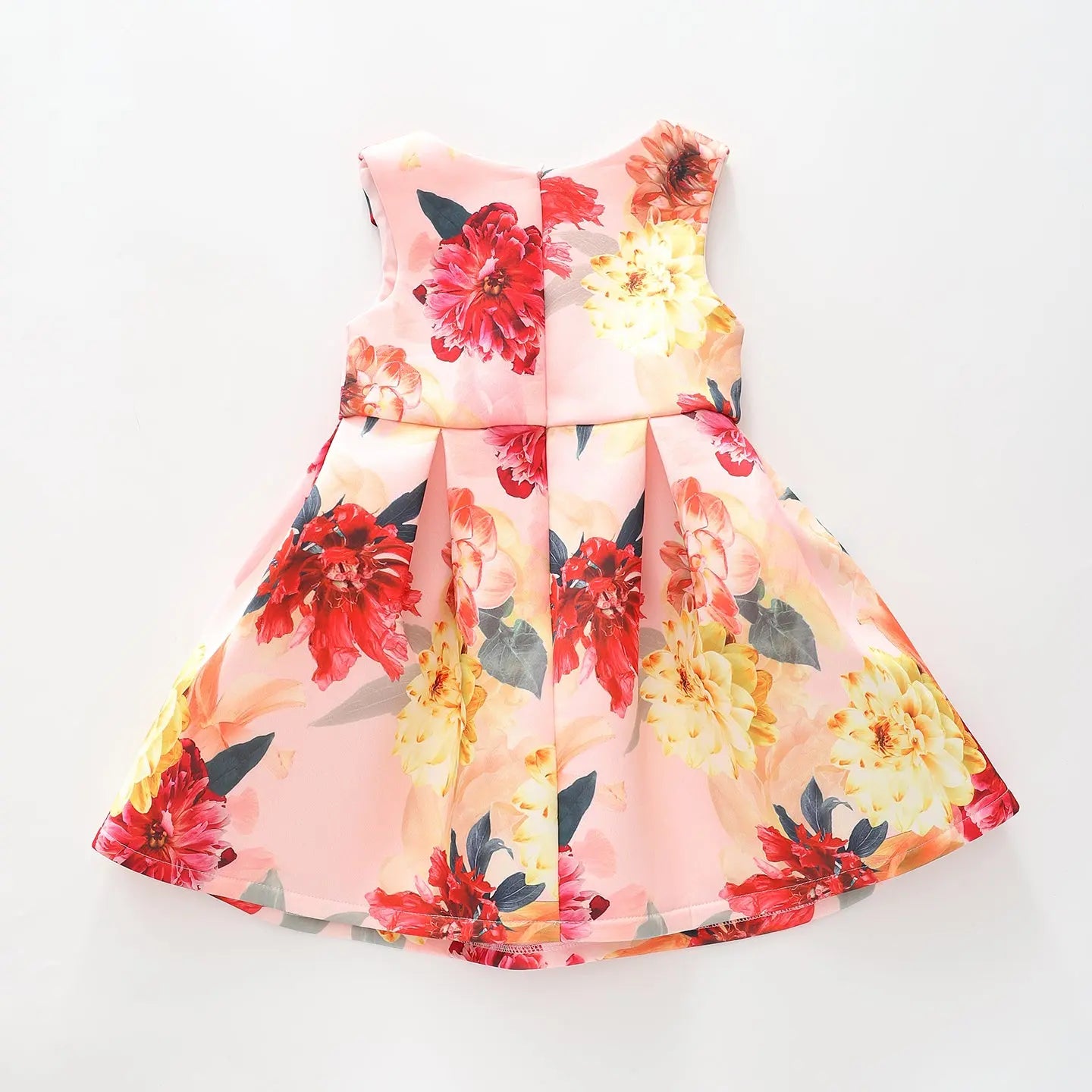 Girls Pink and Yellow Floral Party Dress Ollies Place