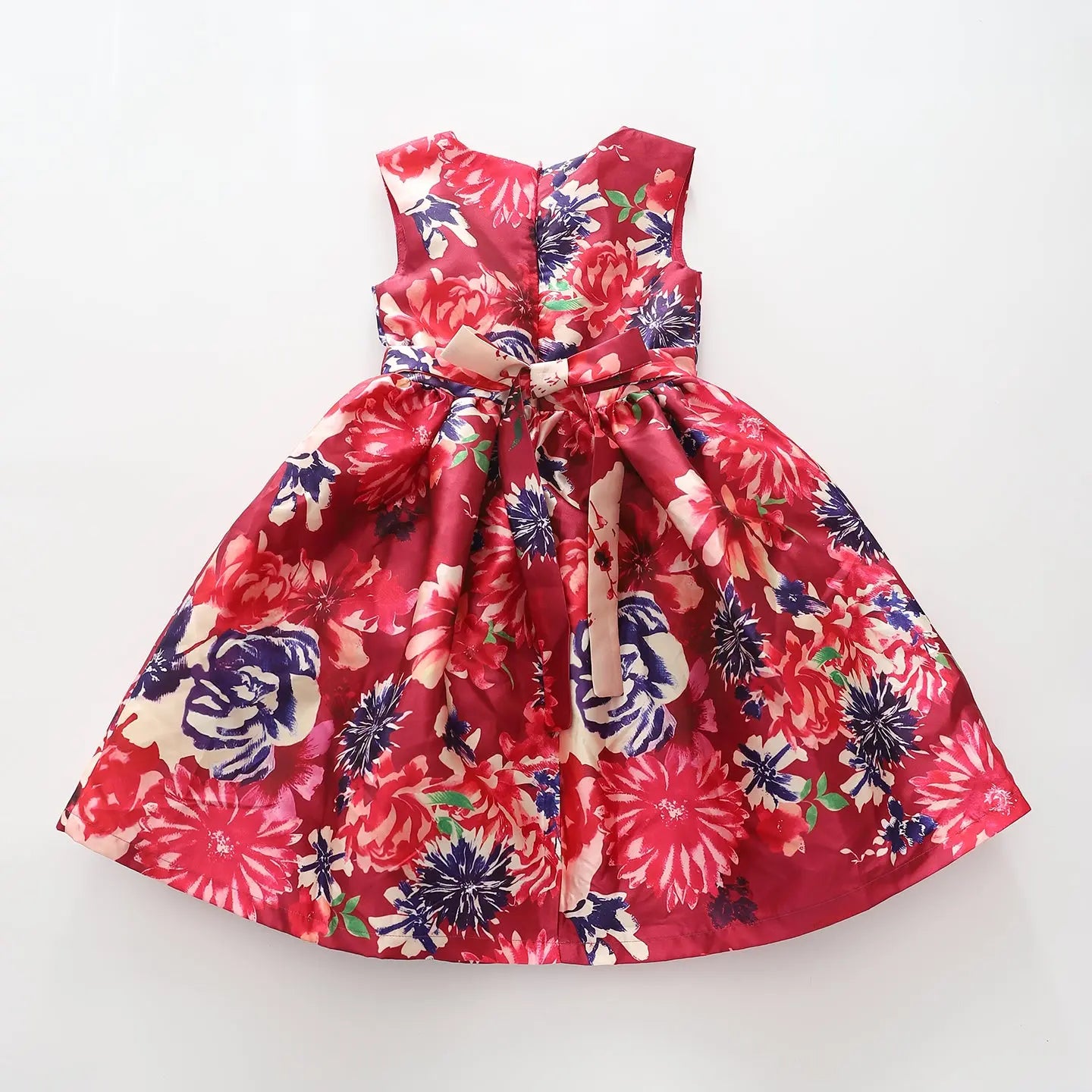 Girls Red Florals Party Dress Ollies Place