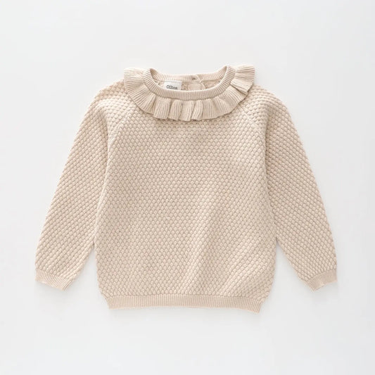 Girls Ruffle Knit Pullover Ollies Place