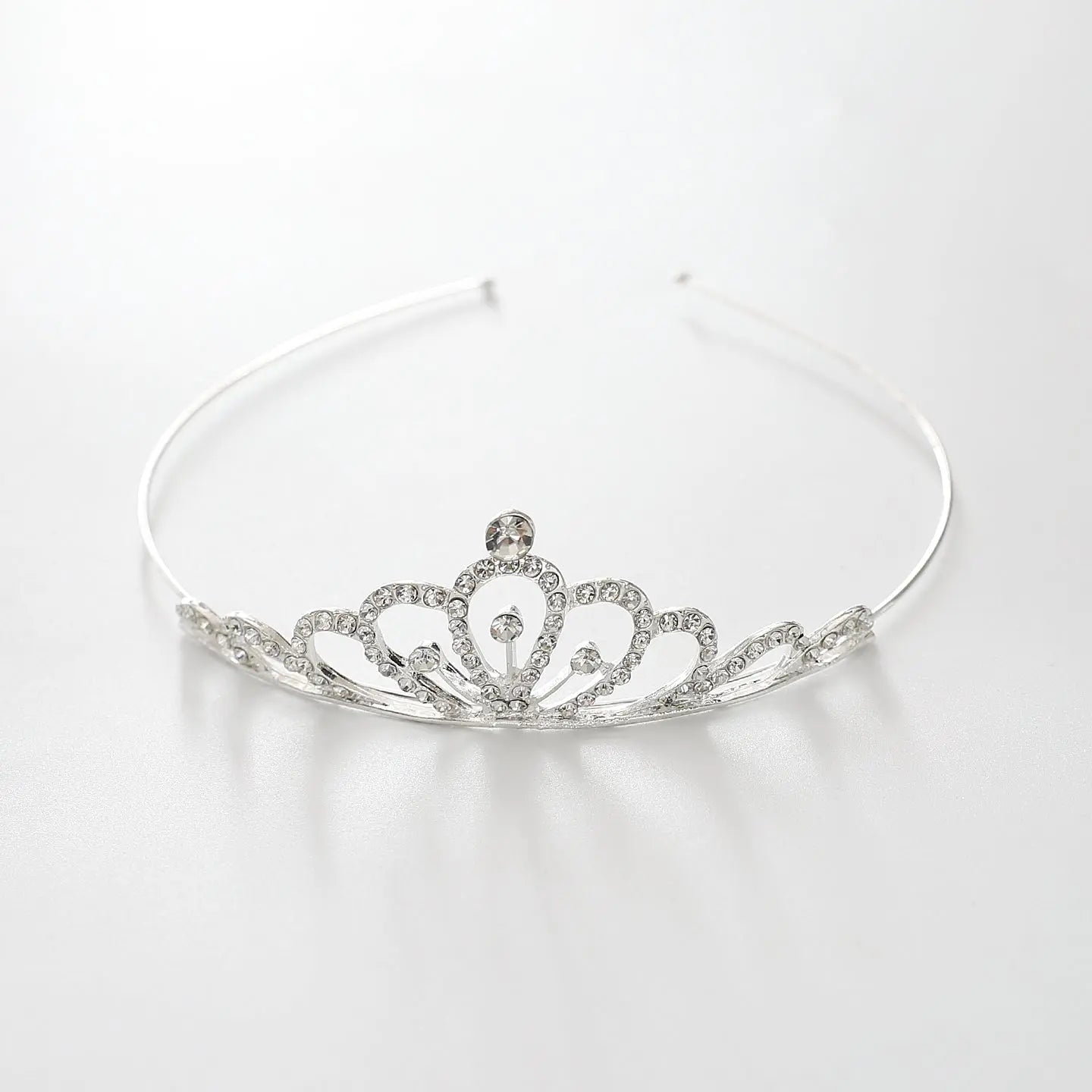 Girls Silver Sparkle Tiara Headband Ollies Place