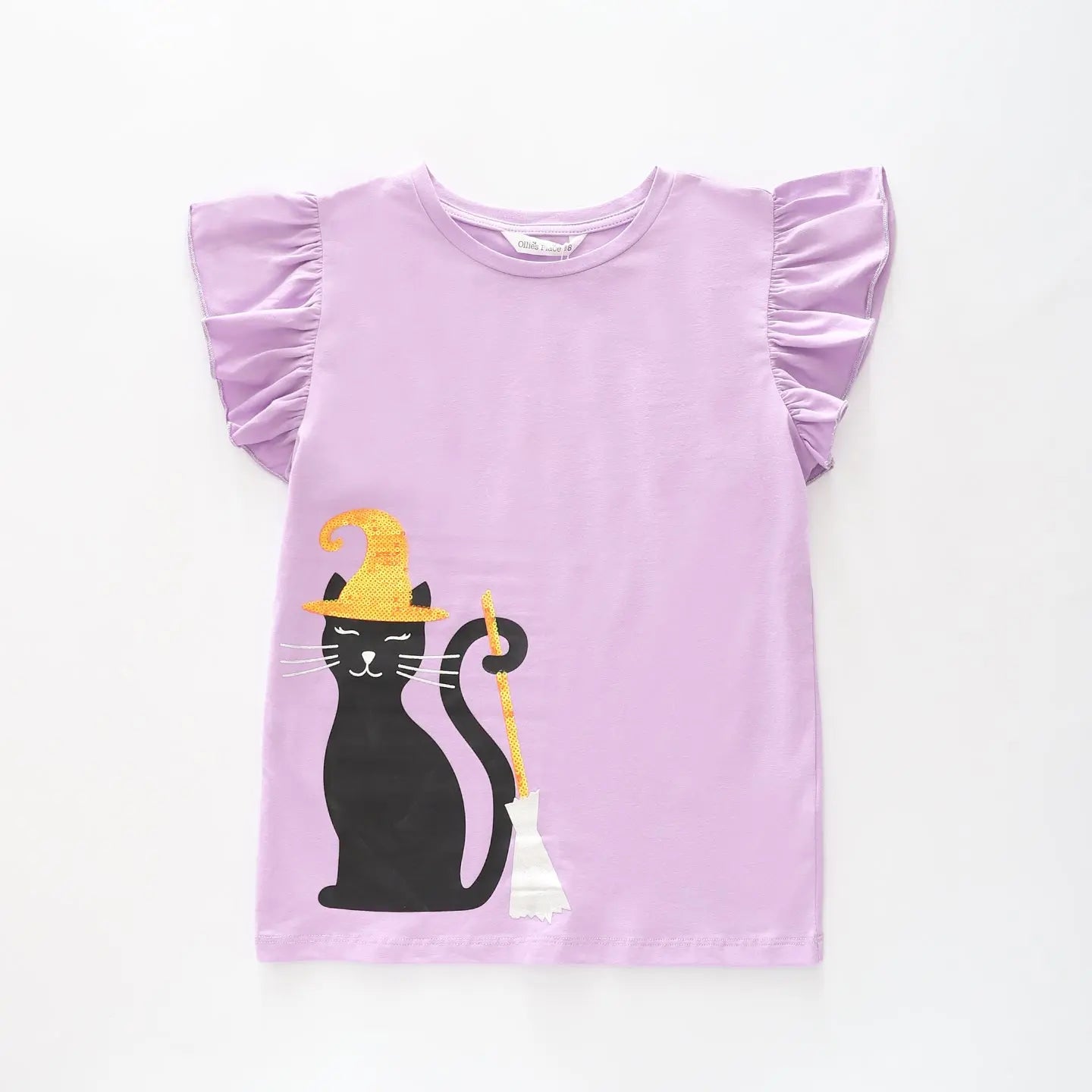 Girls Spooky Cat Tee Ollies Place