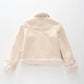 Girls Suedette Biker Jacket Ollies Place