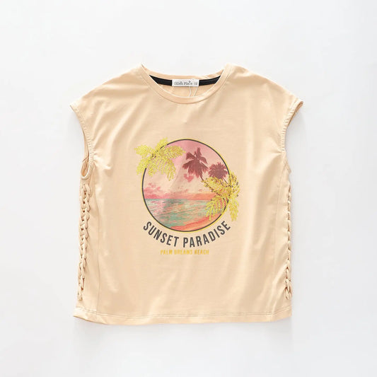 Girls Sunset Paradise Tee Ollies Place