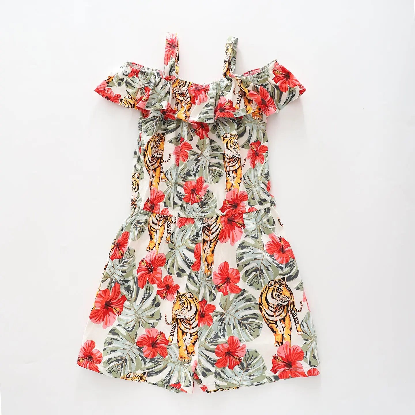 Girls Tropical Playsuit Ollies Place