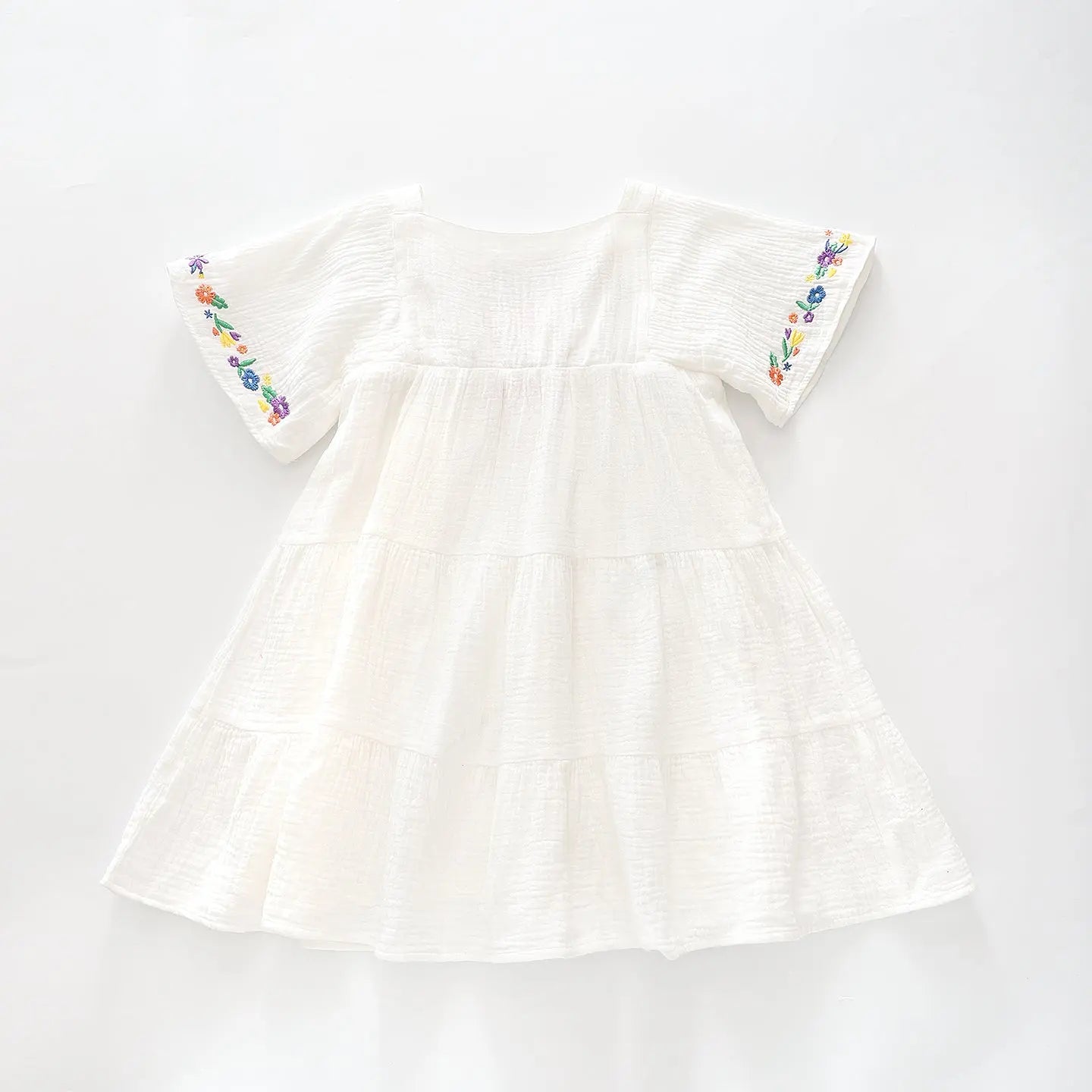 Girls White Boho Dress Ollies Place