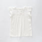 Girls White Broderie Detail Top Ollies Place