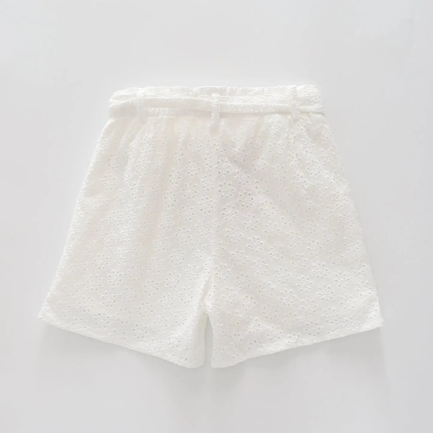 Girls White Lace Cut Out Detail Shorts Ollies Place