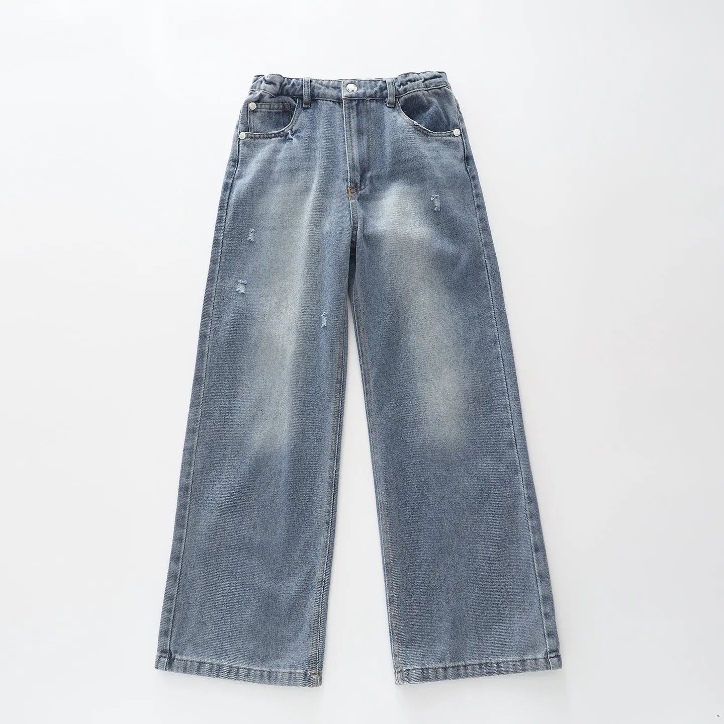 Girls Wide Leg Distressed Jeans Ollies Place