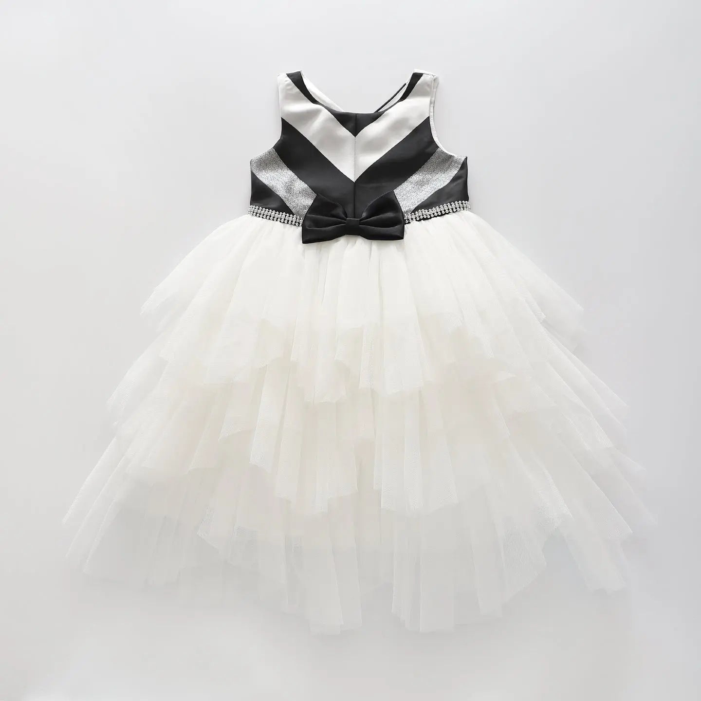 Girls' Black and Silver Party Dress Ollies Place