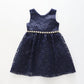 Girls' Navy Lace Dress Ollies Place