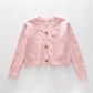 Girls' Pink True Knit Cropped Cardi Ollies Place
