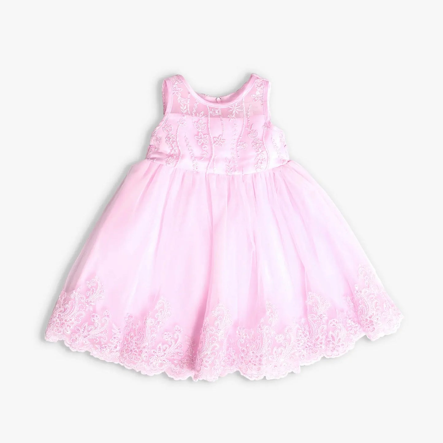 Girls' Pink Tulle Formal Occasion Dress Ollies Place