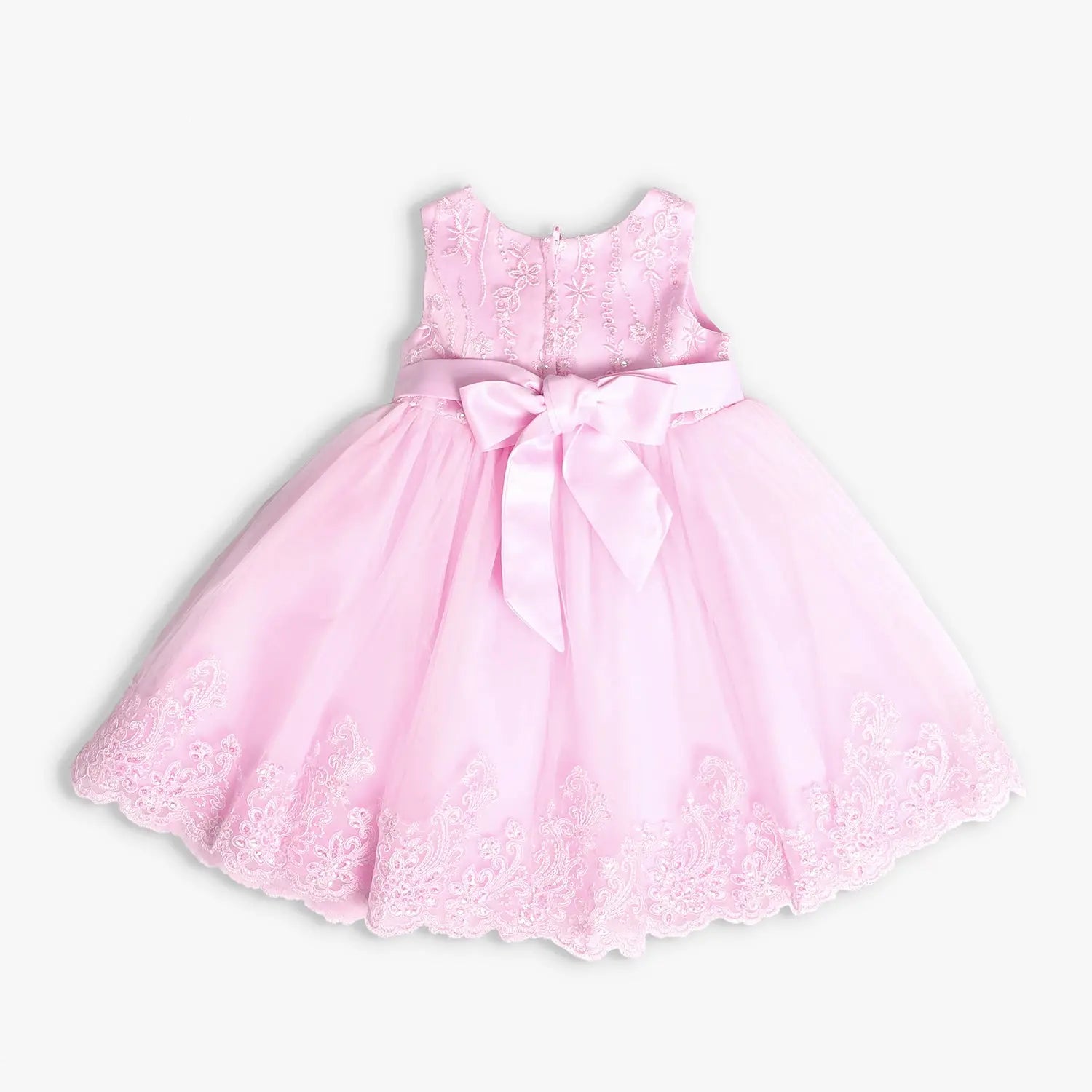 Girls' Pink Tulle Formal Occasion Dress Ollies Place