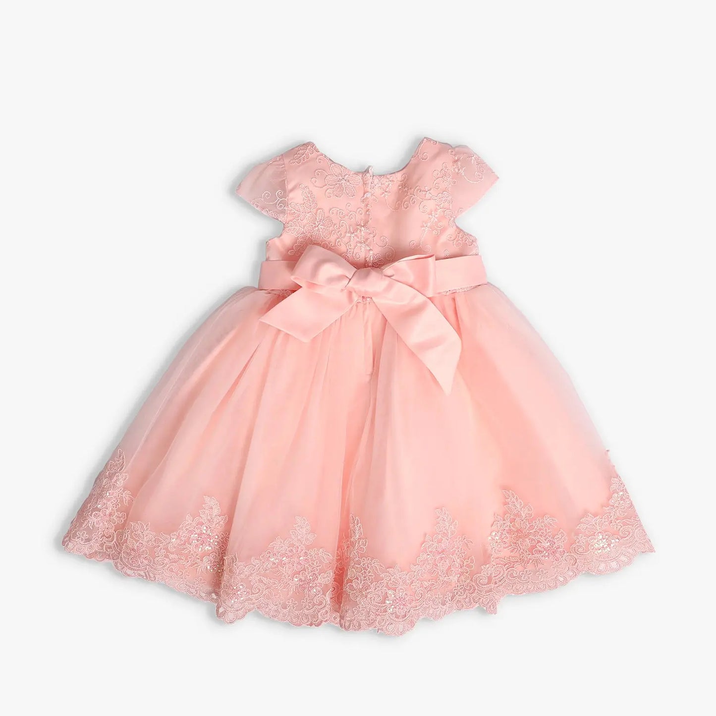 Girls' Pretty Peach Formal Occasion Dress Ollies Place