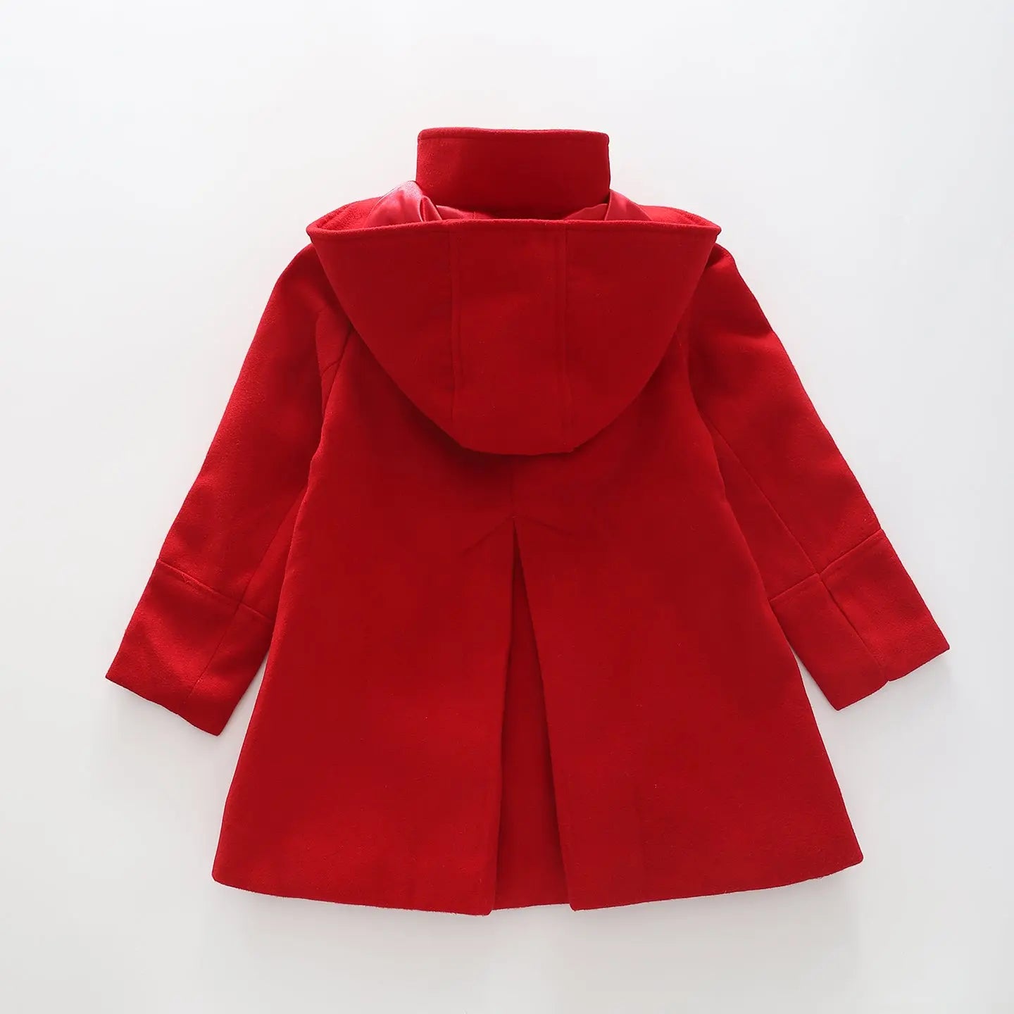 Girls red wool coat best sale