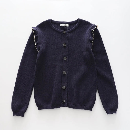 Girls' True Knit Navy Blue Cardigan Ollies Place