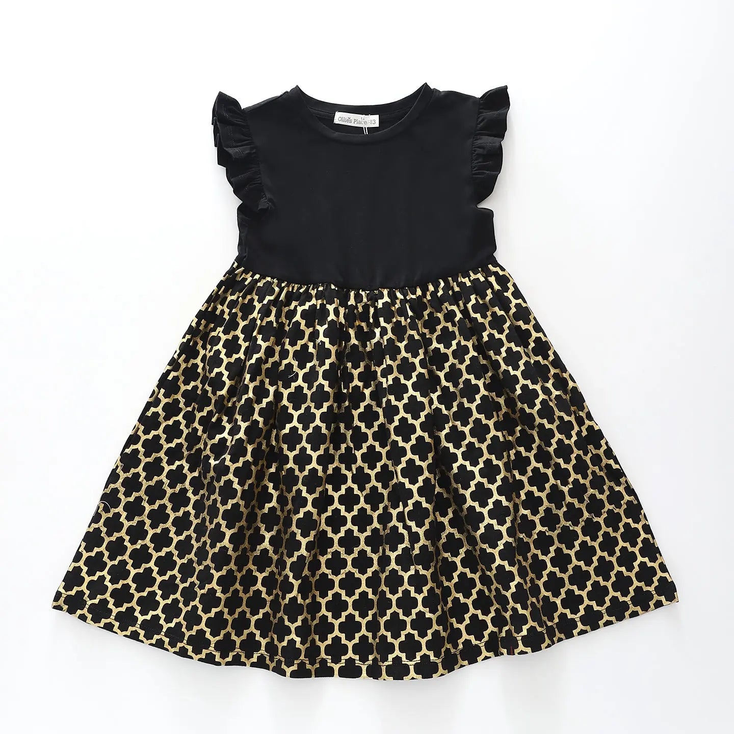 Glimmery Gold and Black Dress Ollies Place
