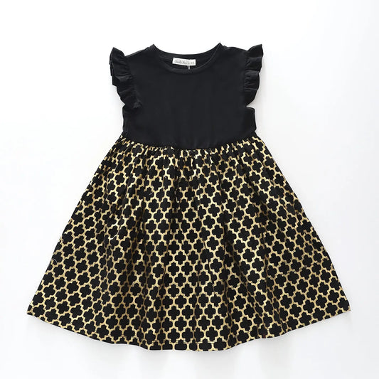 Glimmery Gold and Black Dress Ollies Place