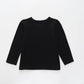 Glitter Print Black LS Top Ollies Place