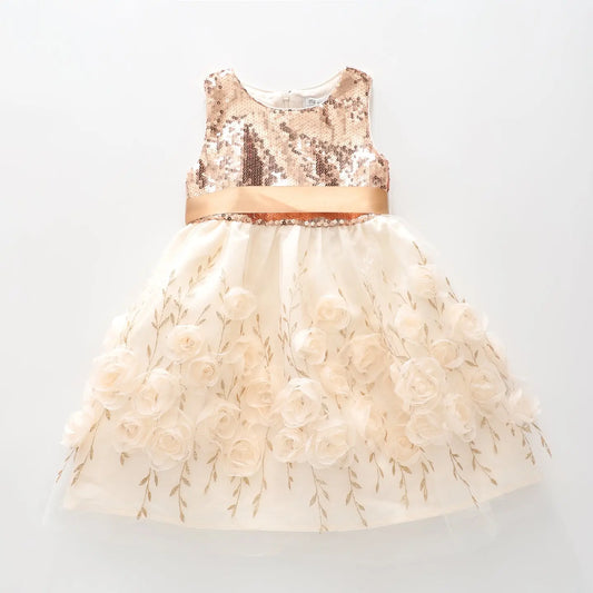 Glittery Garden Party Dress Ollies Place