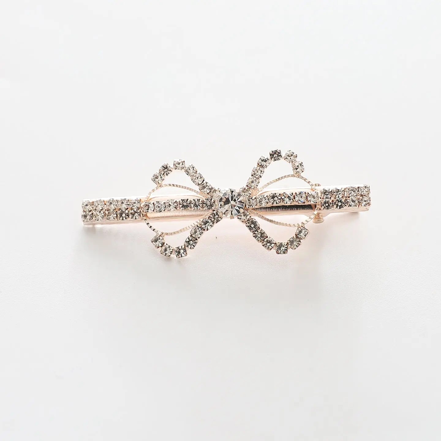 Gold Crystal Bow Hair Clip Ollies Place