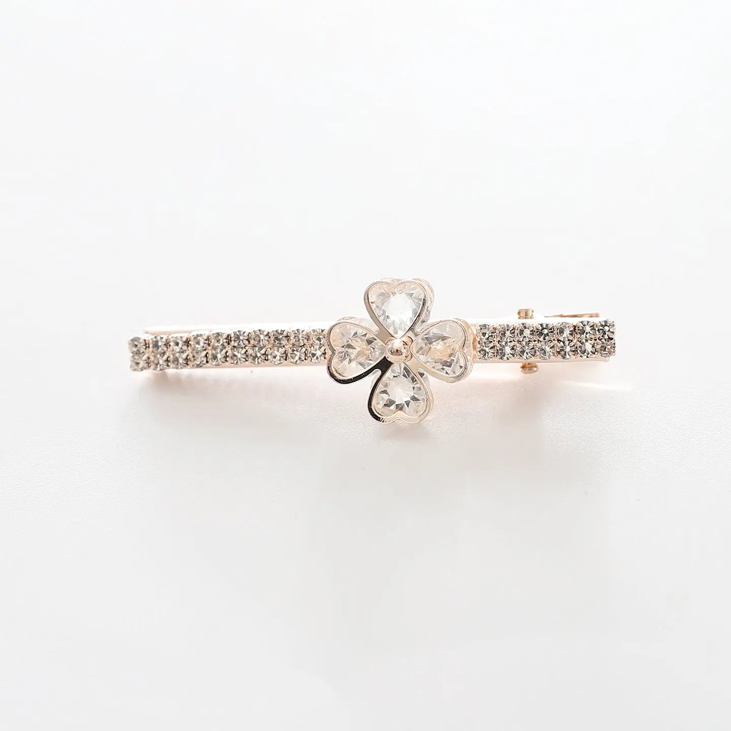Gold Crystal Flower Hair Clip Ollies Place