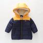 Gold and Navy Puffer Jacket Ollies Place