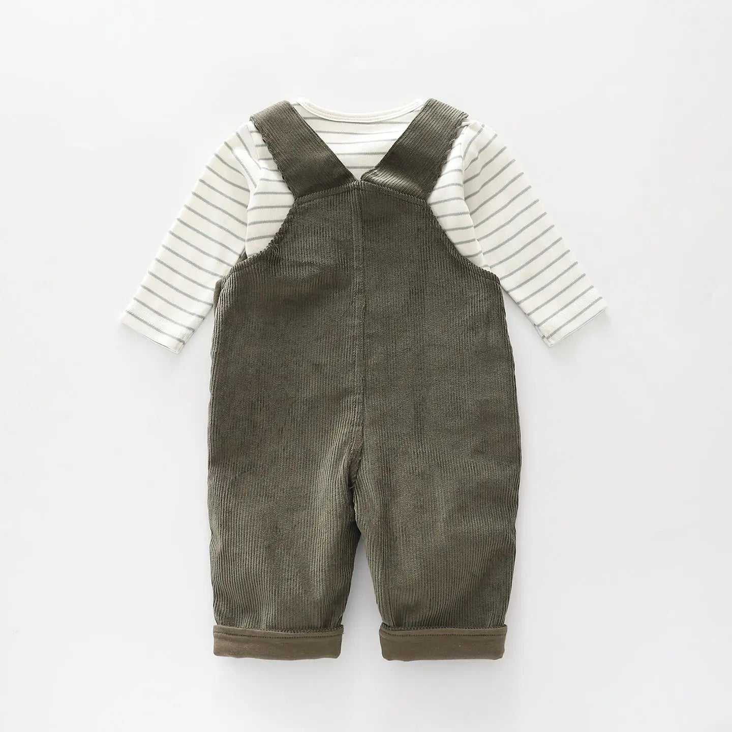 Green Chord Overalls Set Ollies Place