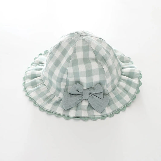 Green Gingham Baby Hat Ollies Place
