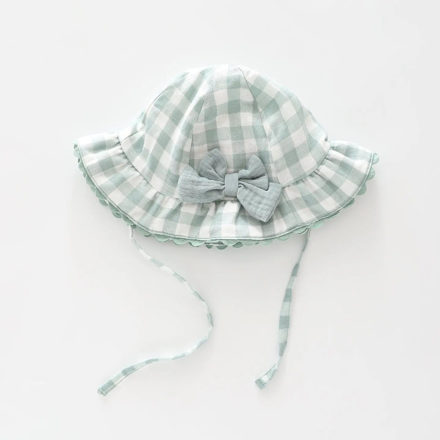 Green Gingham Baby Hat Ollies Place