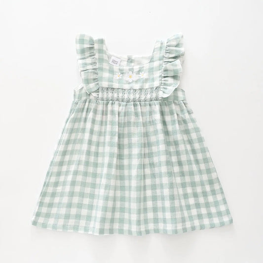 Green Gingham Dress Ollies Place