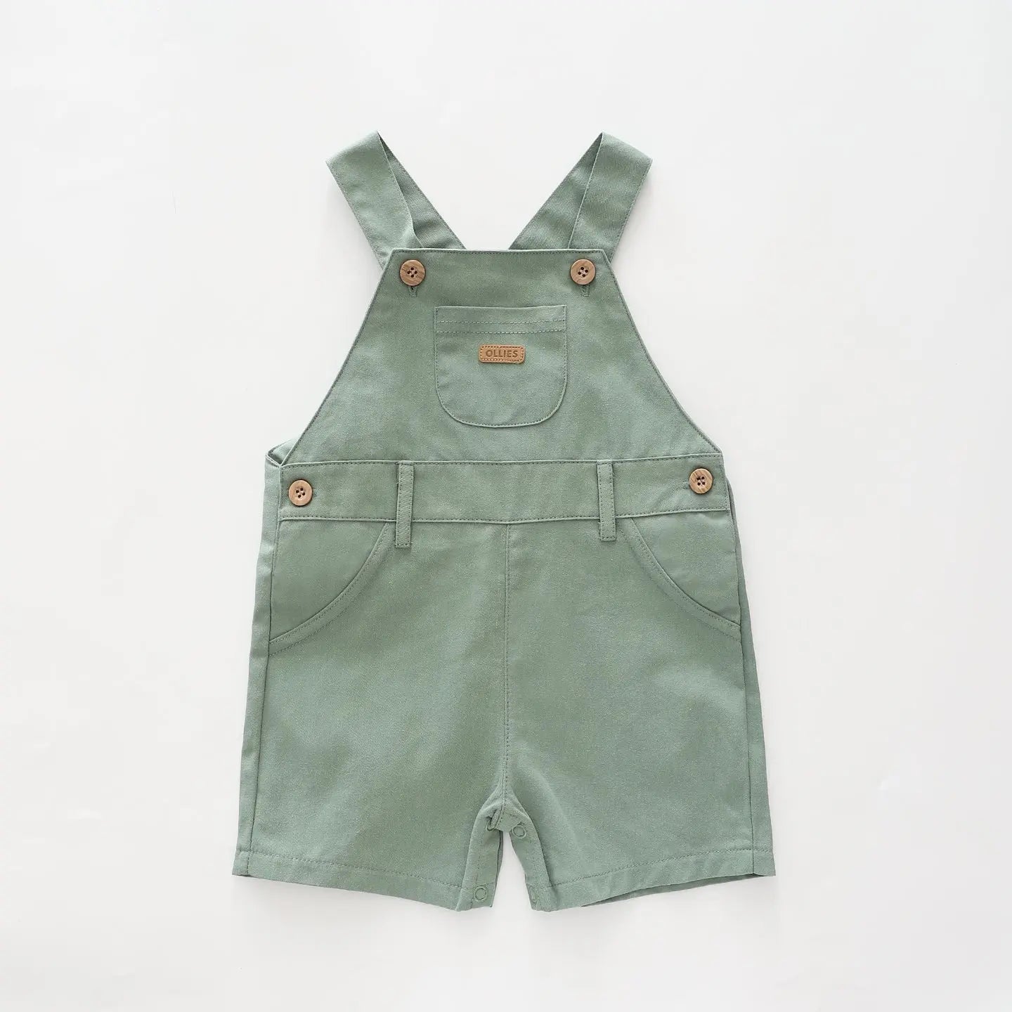 Green Short Overalls Ollies Place