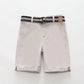 Grey Chino Shorts and Belt Ollies Place