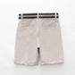 Grey Chino Shorts and Belt Ollies Place