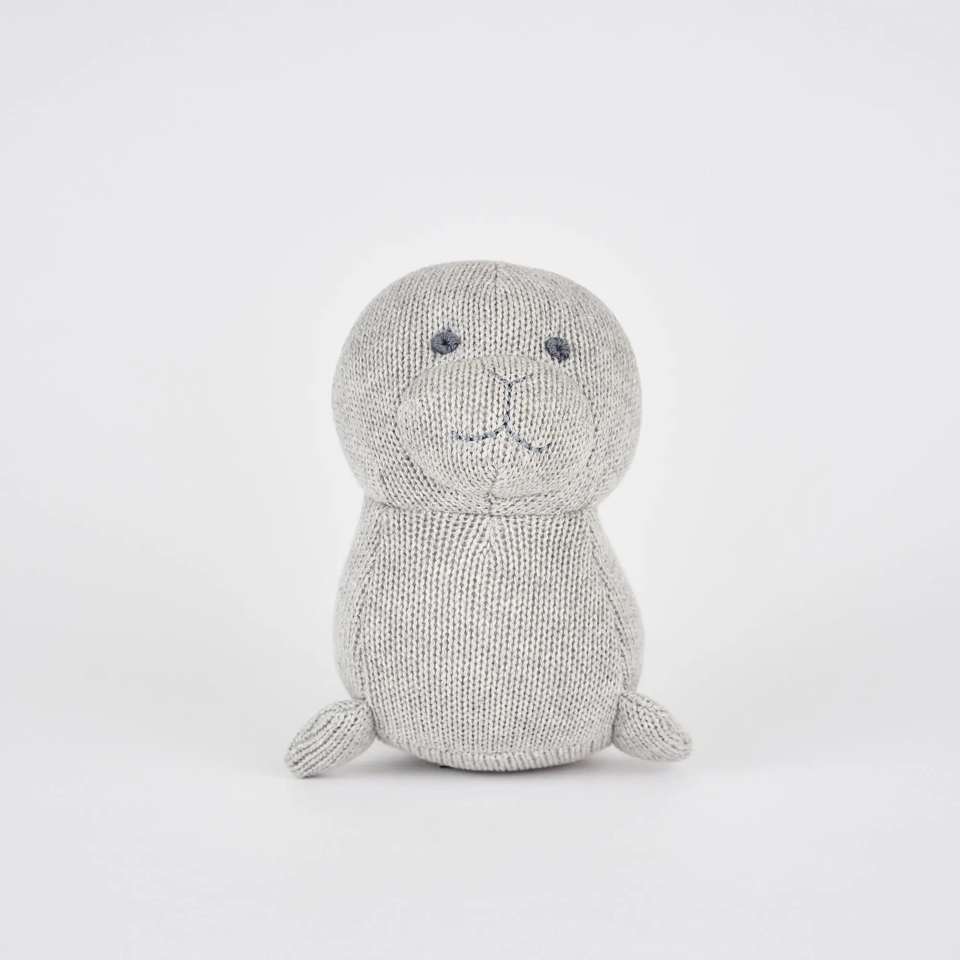 Grey Crochet Seal Ollies Place