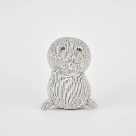 Grey Crochet Seal Ollies Place