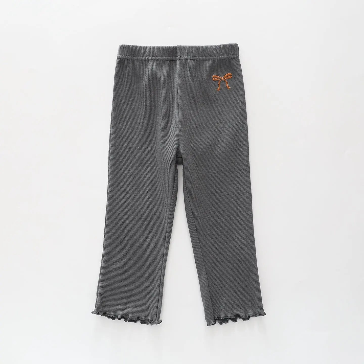 Grey Rib Legging Pants Ollies Place