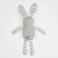 Grey Stripe Crochet Bunny Ollies Place