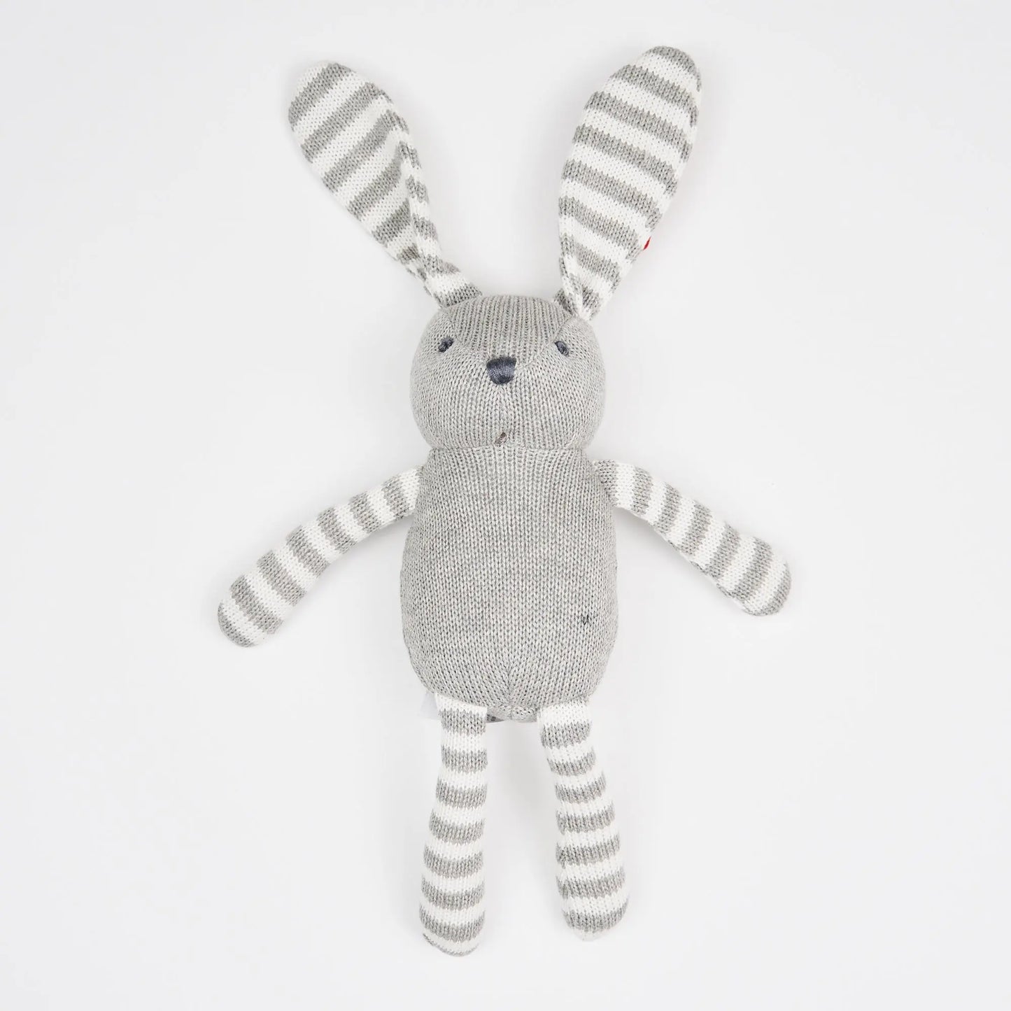 Grey Stripe Crochet Bunny Ollies Place