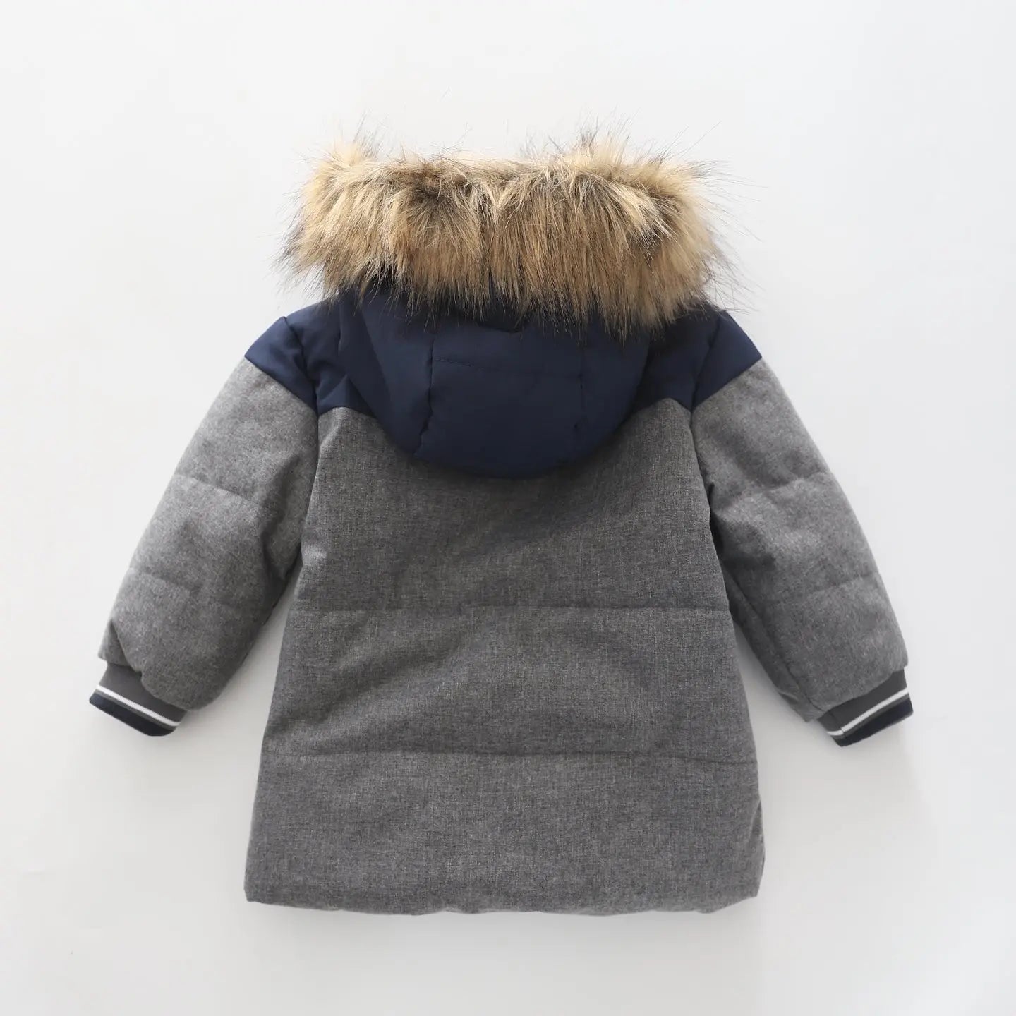 Grey, Boys Hooded Puffer Jacket Ollies Place