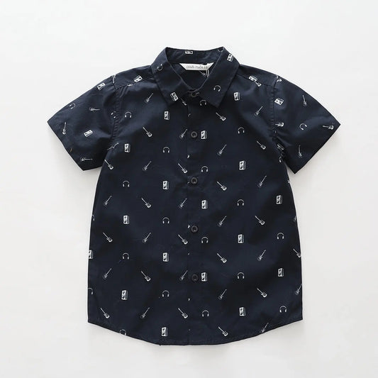 Guitar Print Shirt Ollies Place