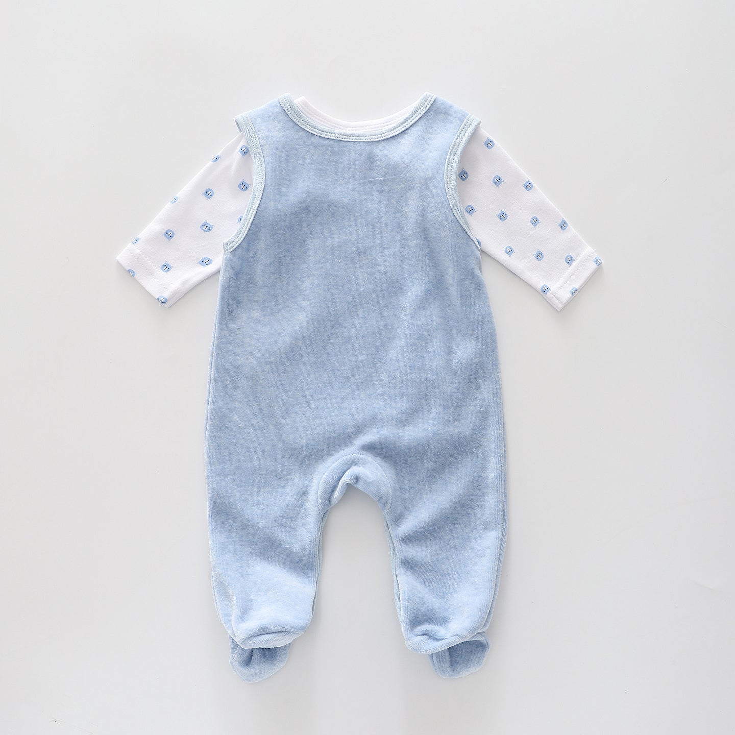 Premmie Bear, Baby Boys Overalls Set Ollies Place