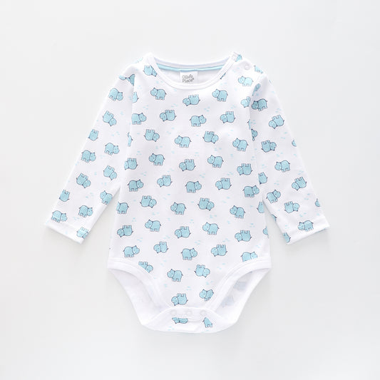 Little Hippo, Baby Boys Bodysuit Ollies Place