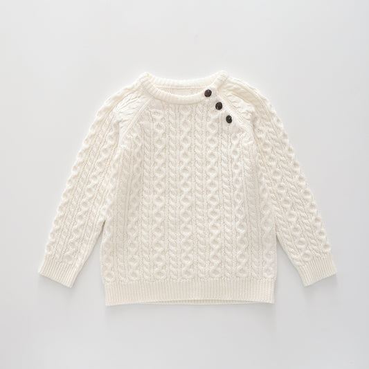 Classic Cream, Baby Boys Knit Jumper Ollies Place