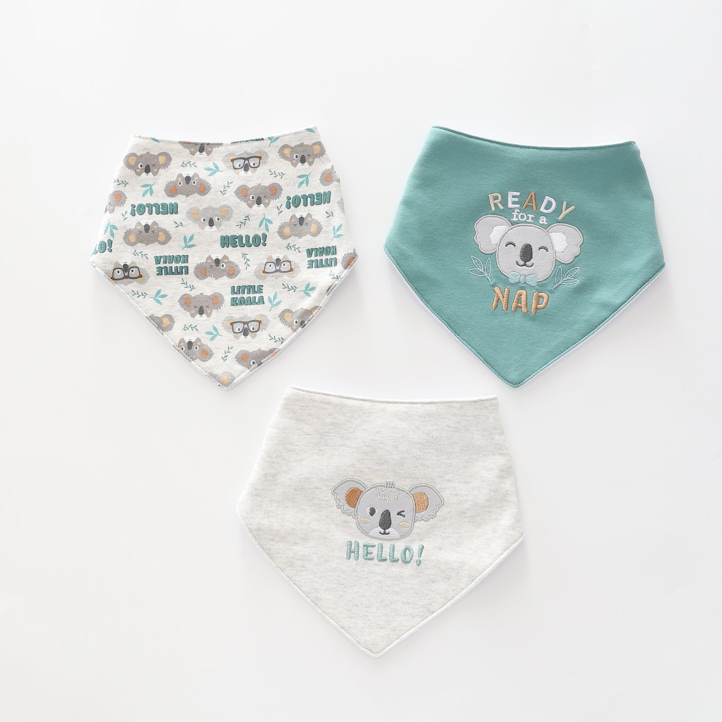 Little Koala, Baby Boys Bib Set Ollies Place