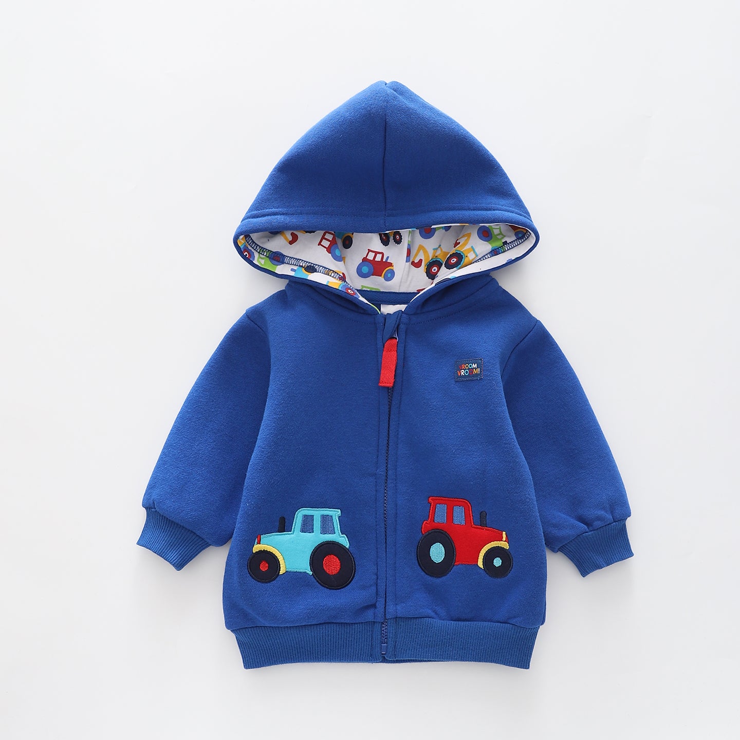 Tractor Fun, Baby Boys Zip Hoodie Ollies Place